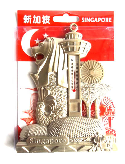 The Merlion with other popular tourist symbols 