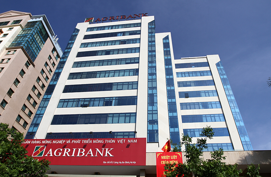 Agribank's head office building in Hanoi