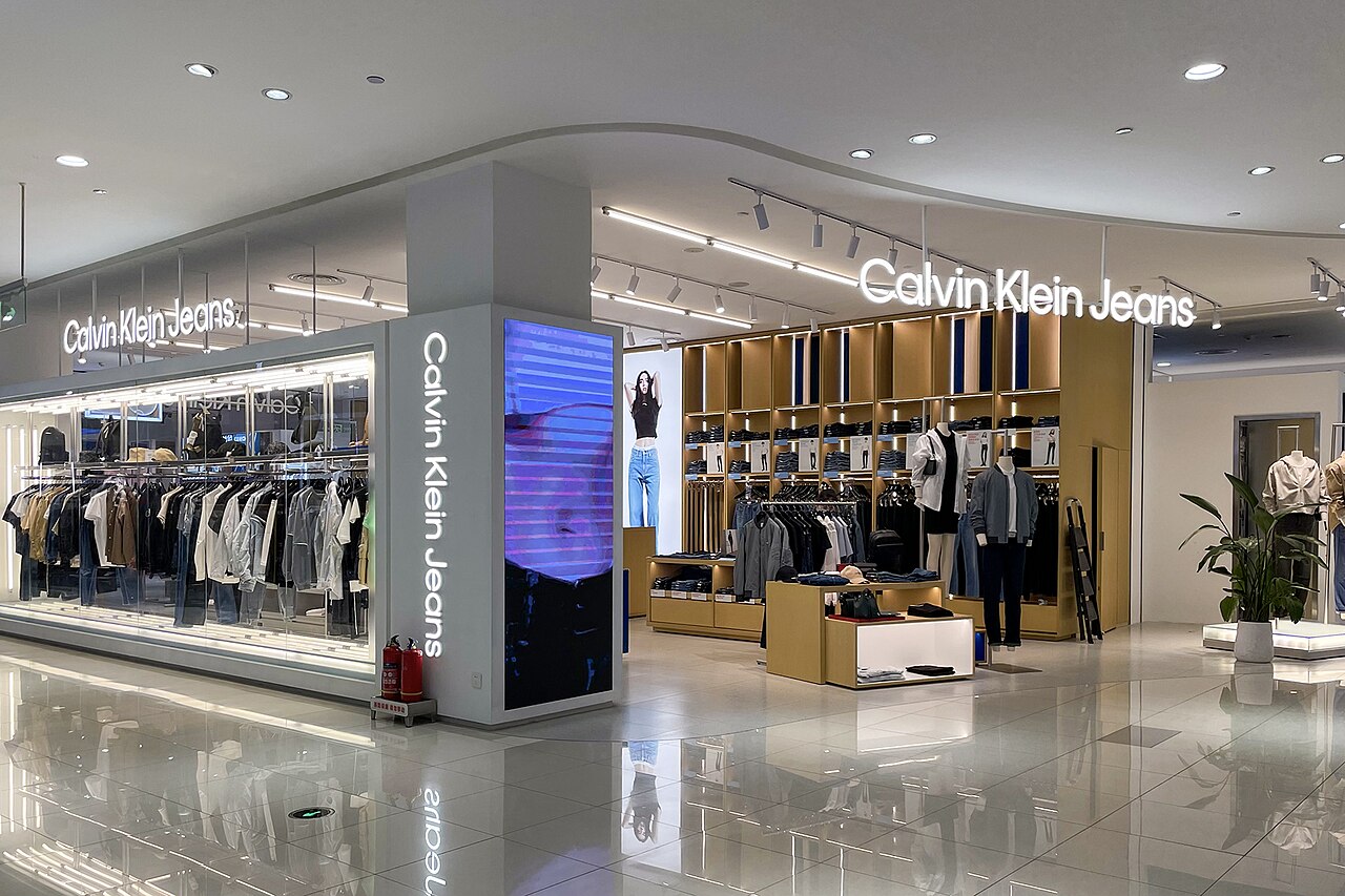A Calvin Klein Jeans store inside a department store in China