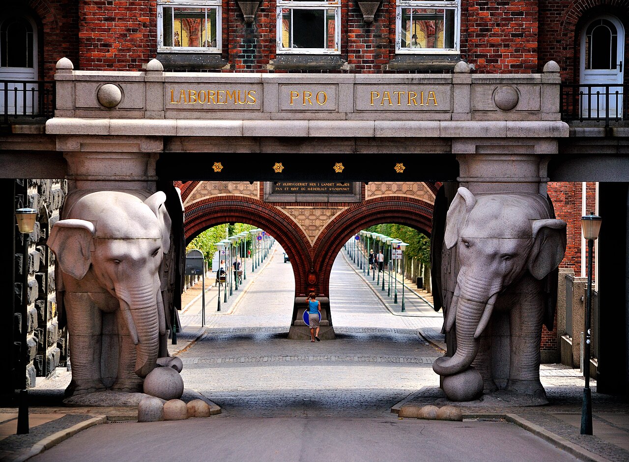 The Elephant Gate at the Carlsberg brewery in Copenhagen