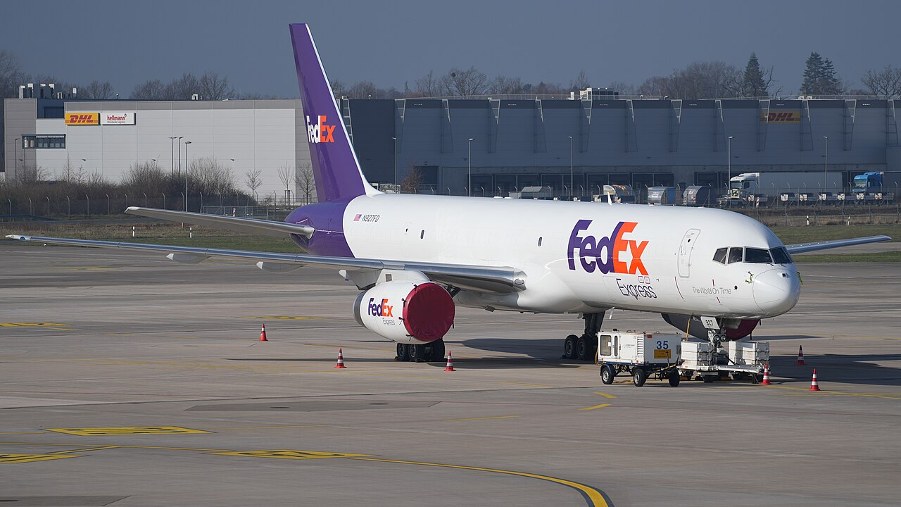 FedEx Express cargo aircraft on the apron