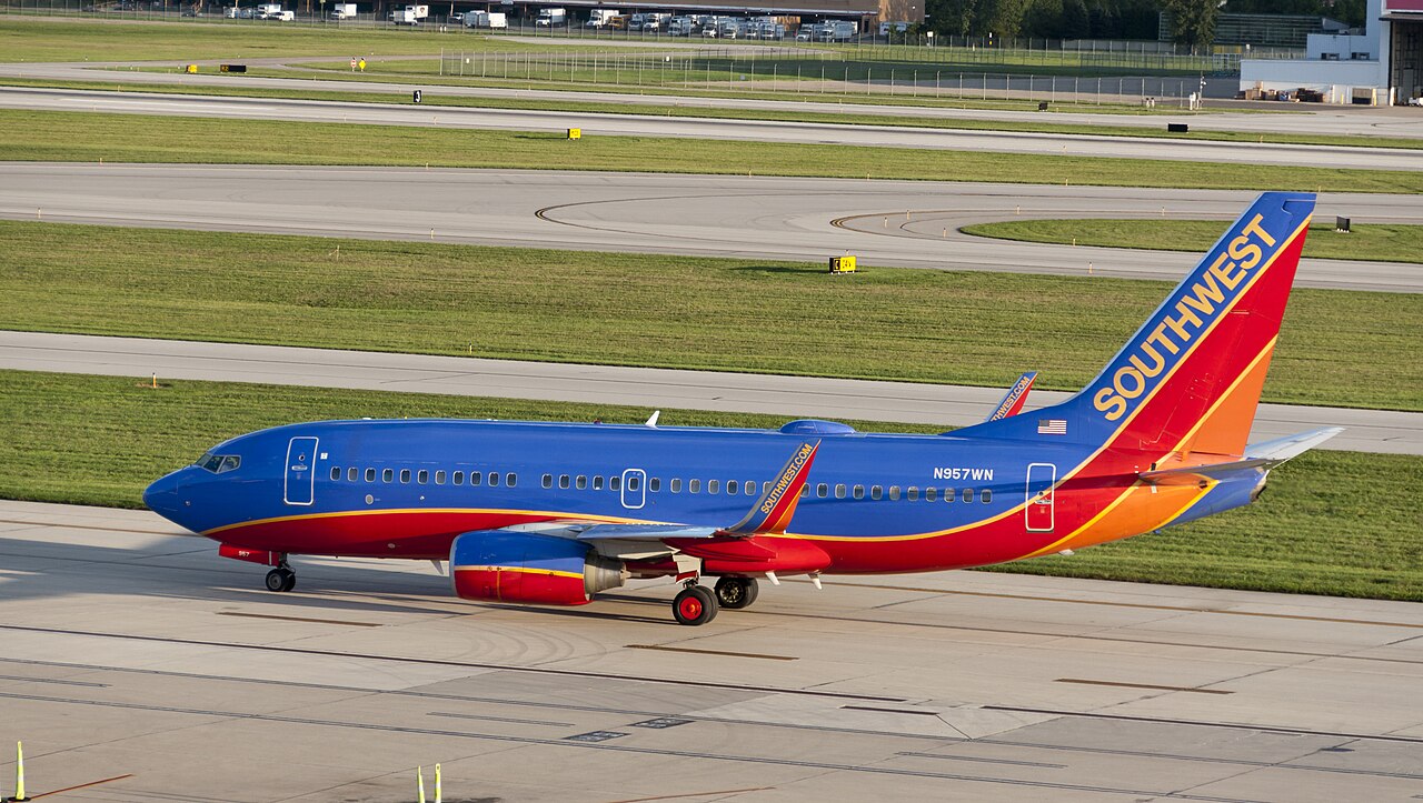 Southwest Airlines Boeing 737 on the runway