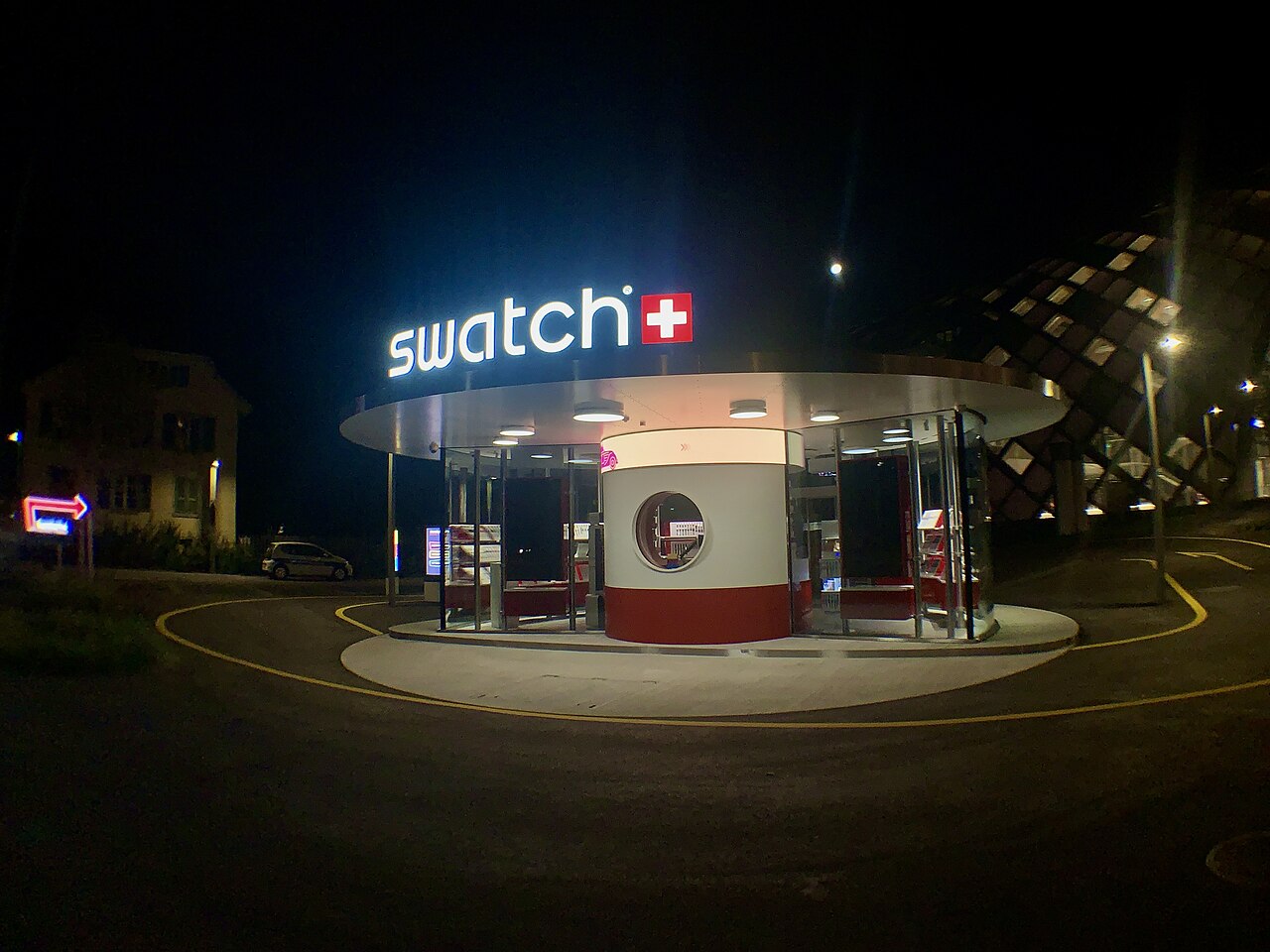 Swatch drive-through store in Biel, Switzerland