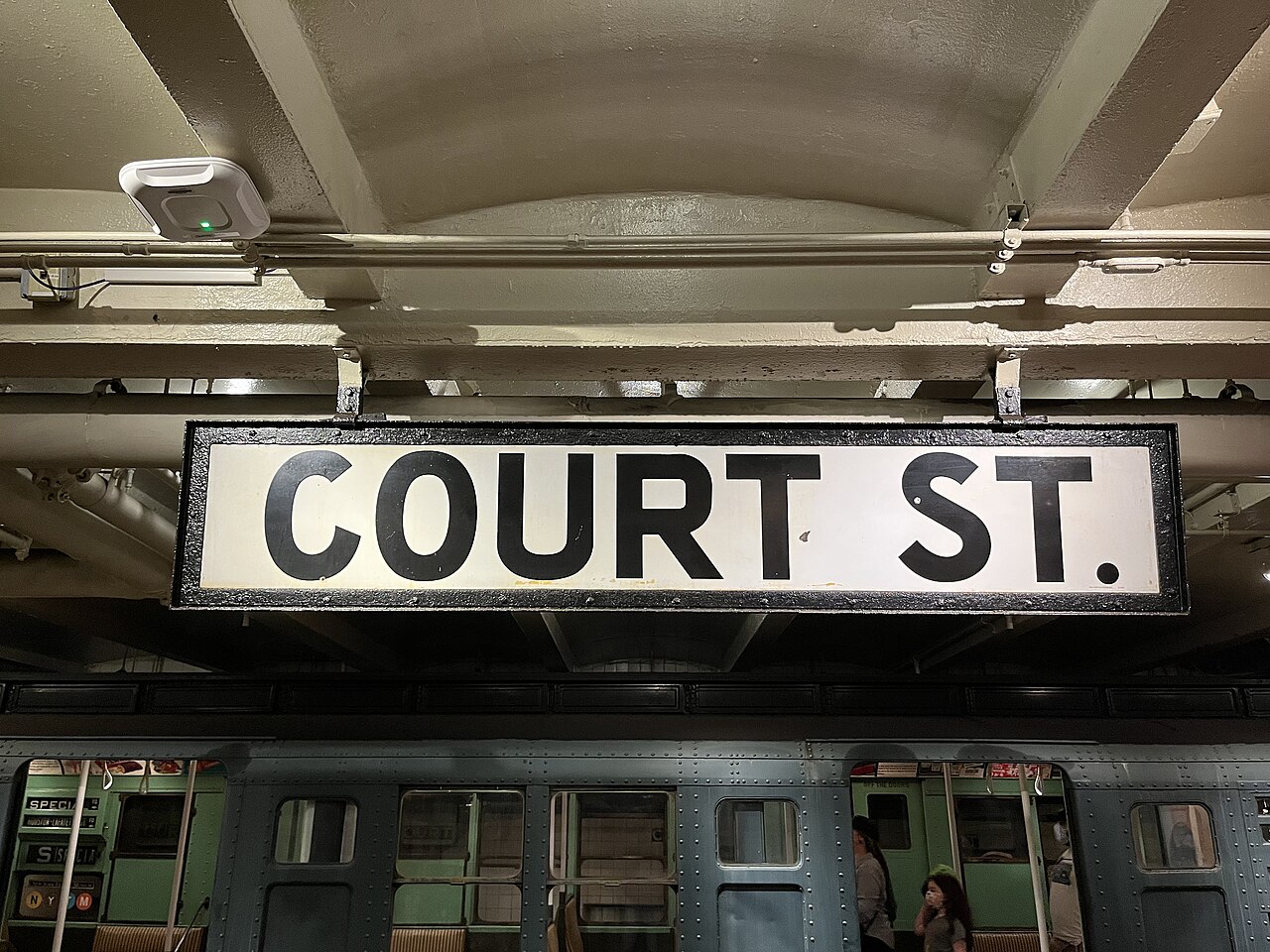 Historic New York subway station signage