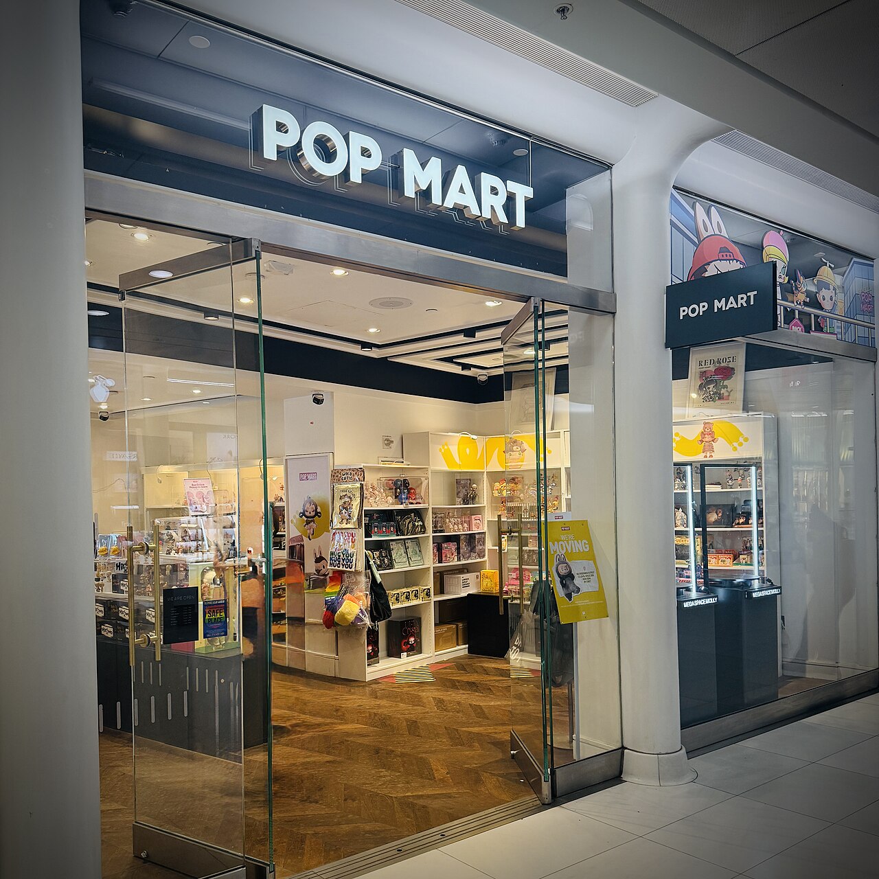 Pop Mart store displaying Labubu figures in New York