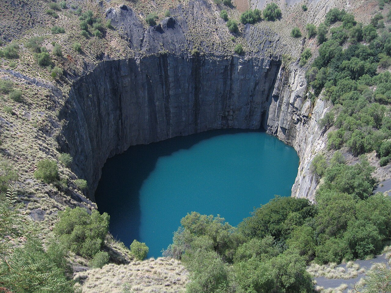 The Big Hole diamond mine in Kimberley, South Africa