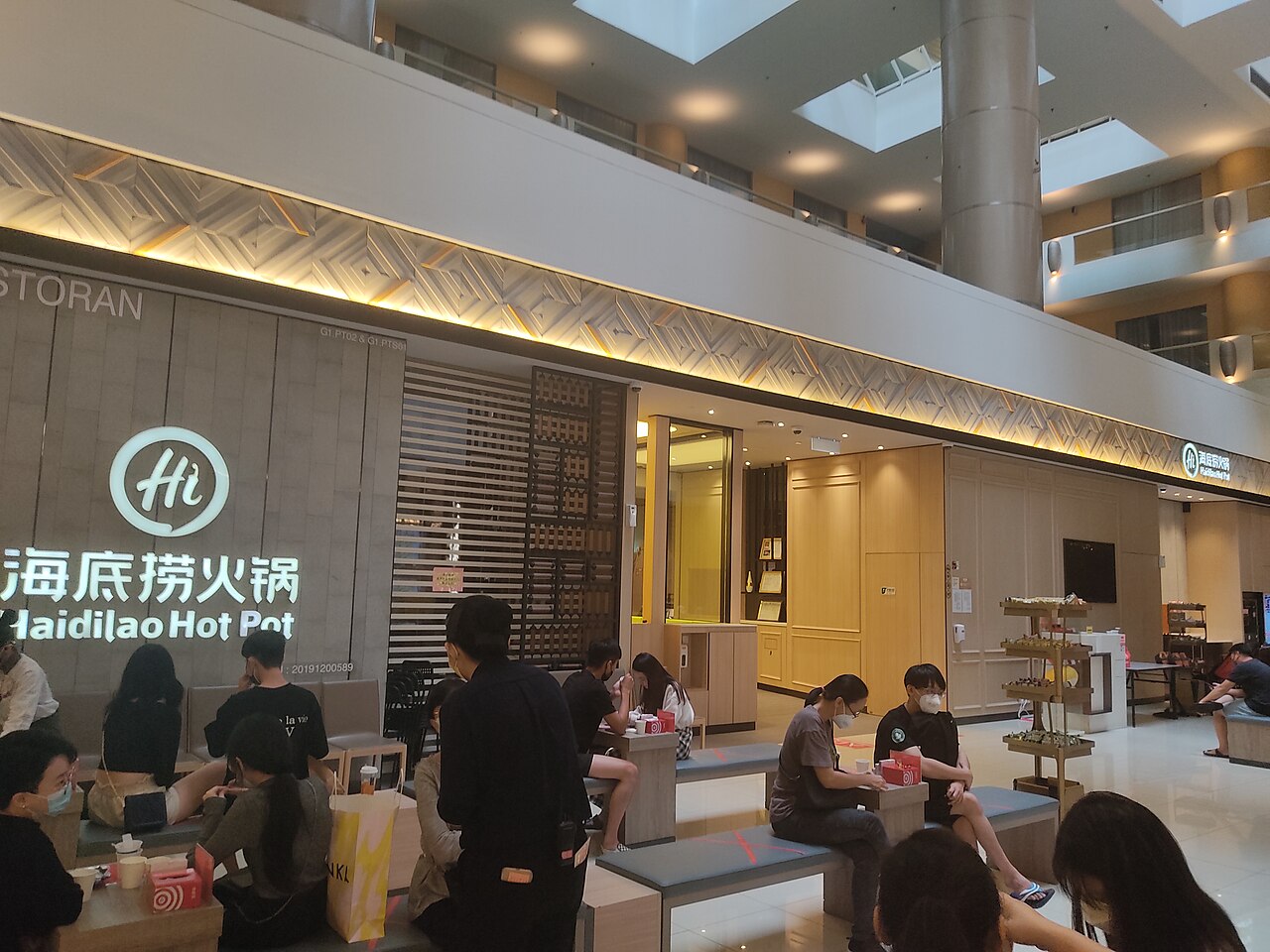 A Haidilao Hot Pot restaurant at Sunway Pyramid, Malaysia