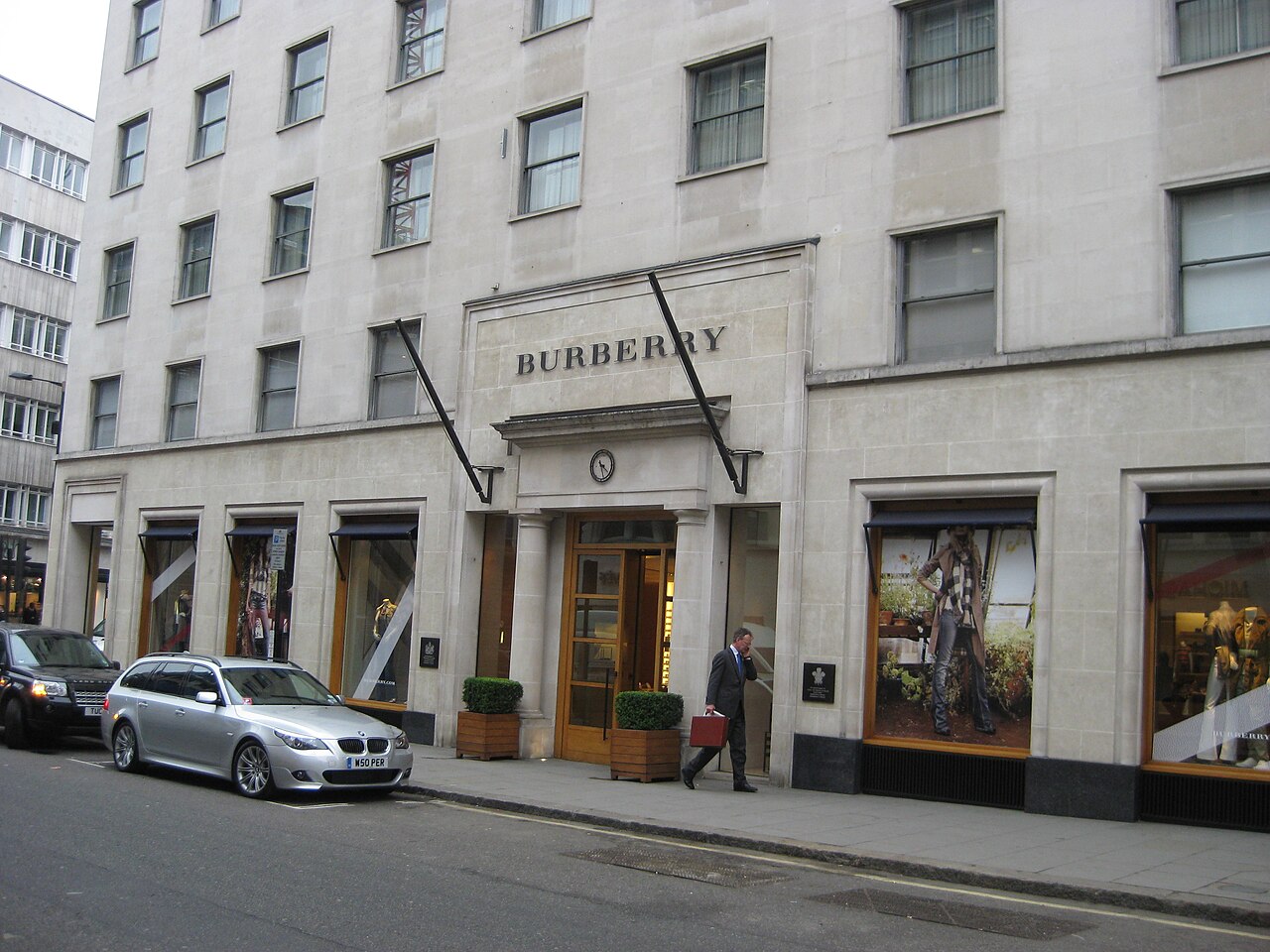 Burberry store on New Bond Street in London, photographed in 2009.