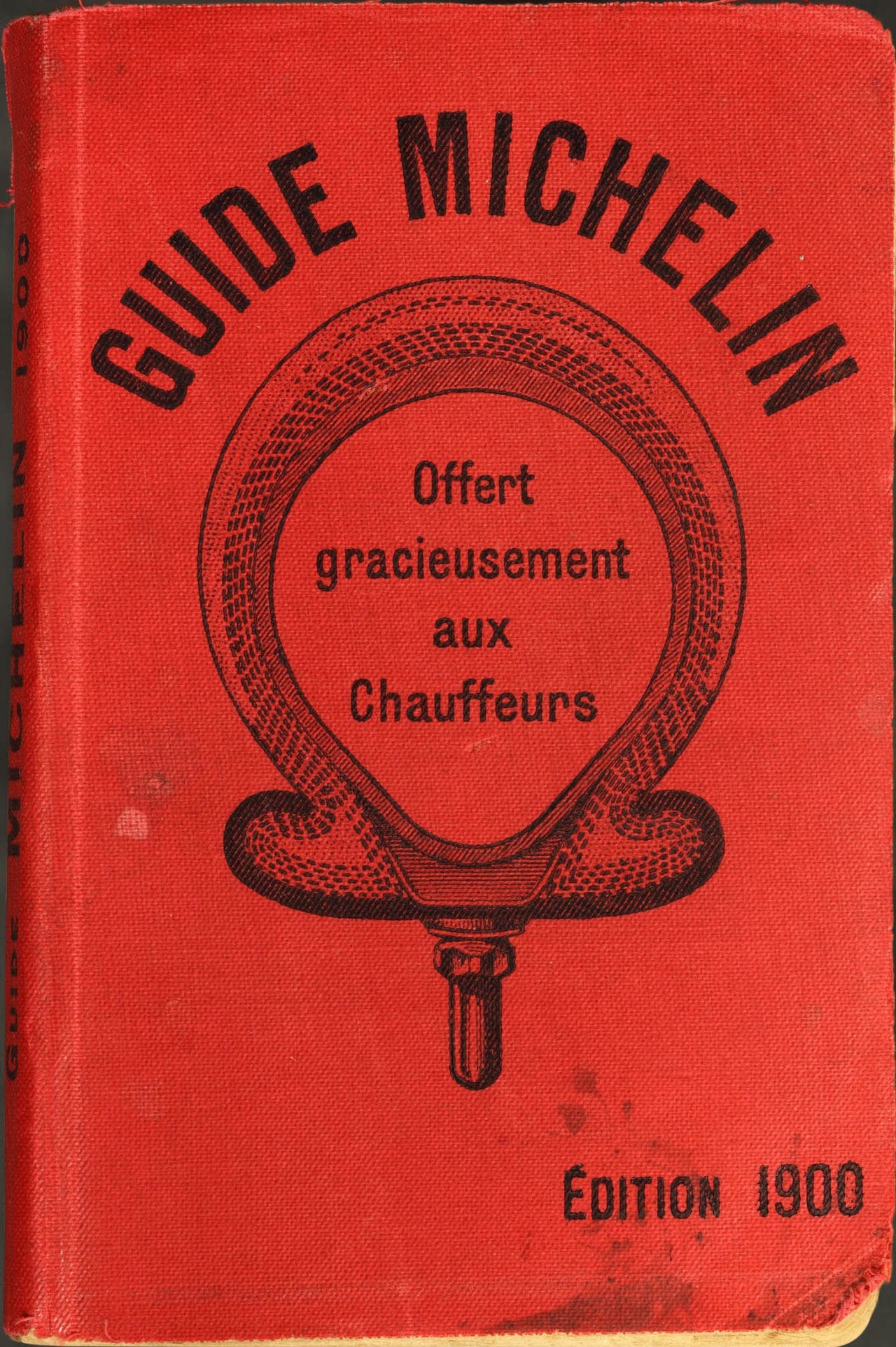 The red cover of the first Michelin Guide from 1900