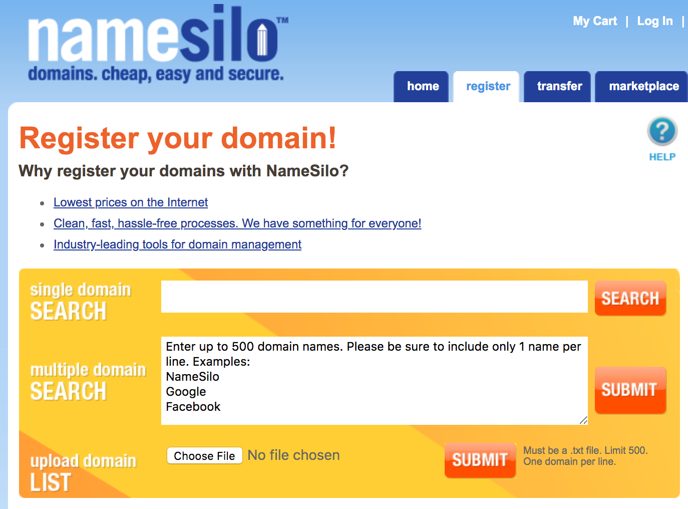 namesilo-register-domain-names