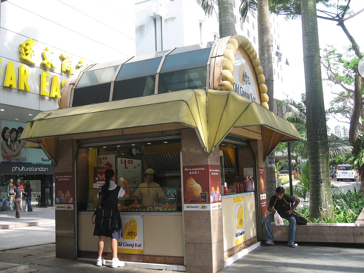 An Old Chang Kee kiosk in Singapore