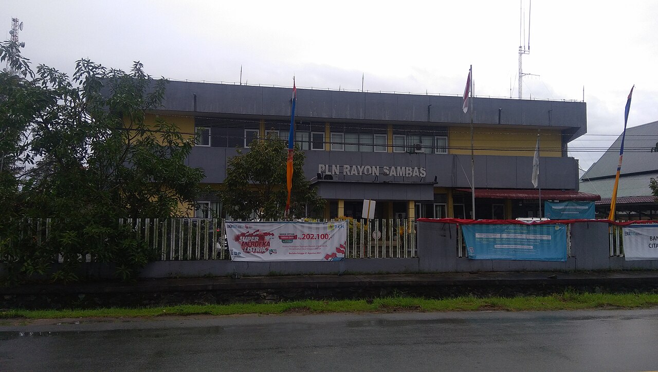 A PLN office in Sambas, West Kalimantan