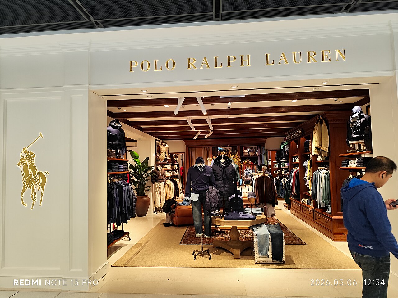 A Polo Ralph Lauren clothing store in Hong Kong