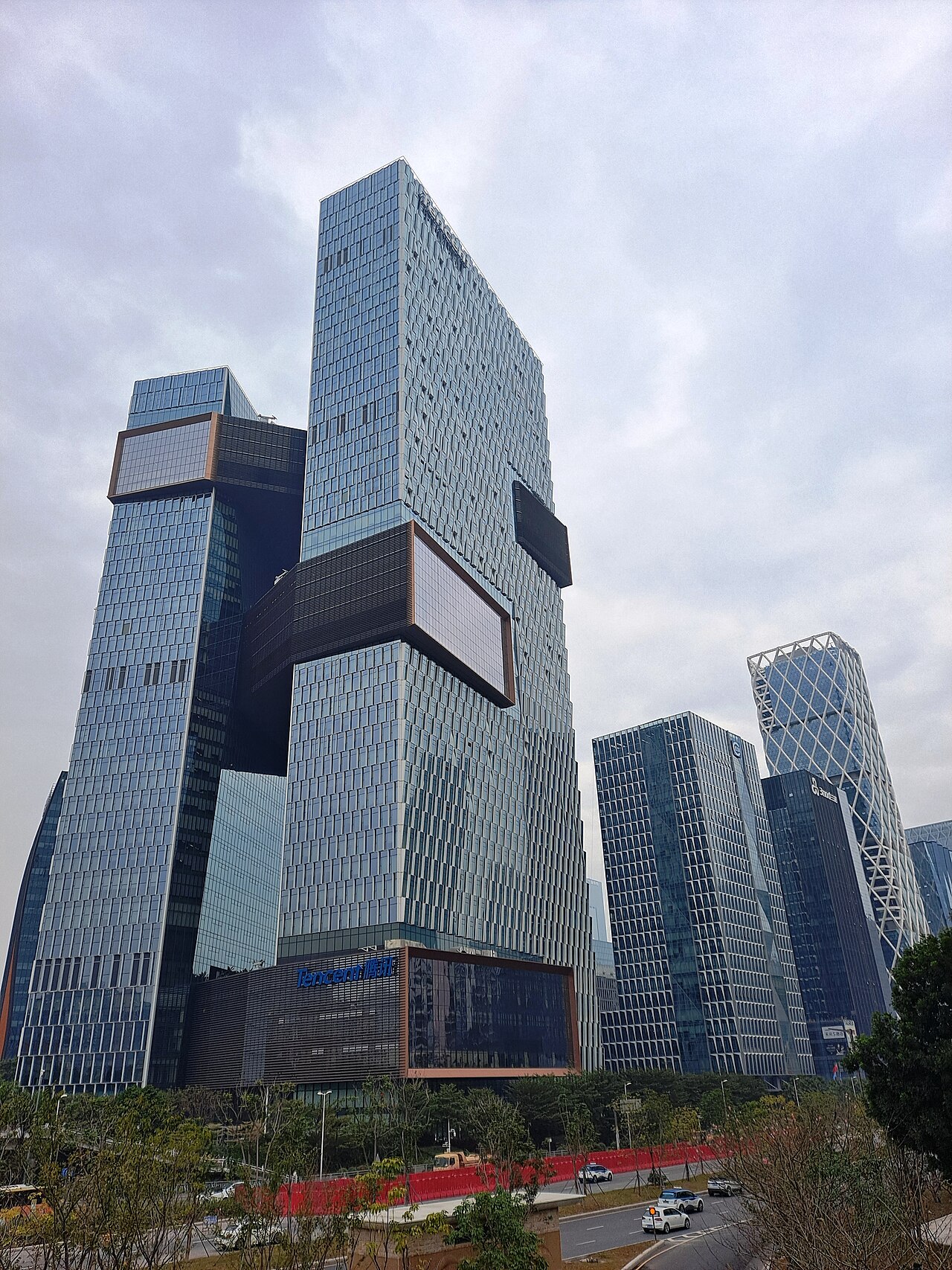Tencent's twin Seafront Towers headquarters in Shenzhen